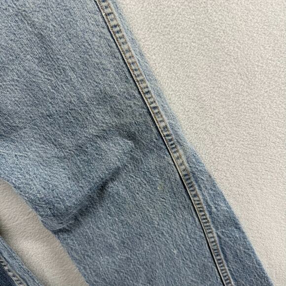 Vintage Big Yank Jeans Fits 30x30 Blue Faded Whisker Bootcut Flared Scovill 70s - Picture 15 of 16